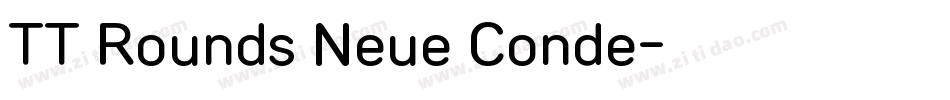TT Rounds Neue Conde字体转换